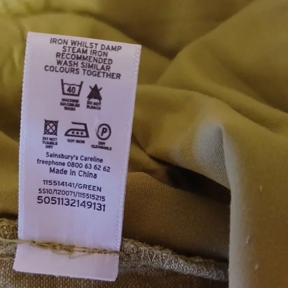 TU sz 12, 100% Linen drawstring wide leg pants in a muted basil green. - Picture 9 of 10